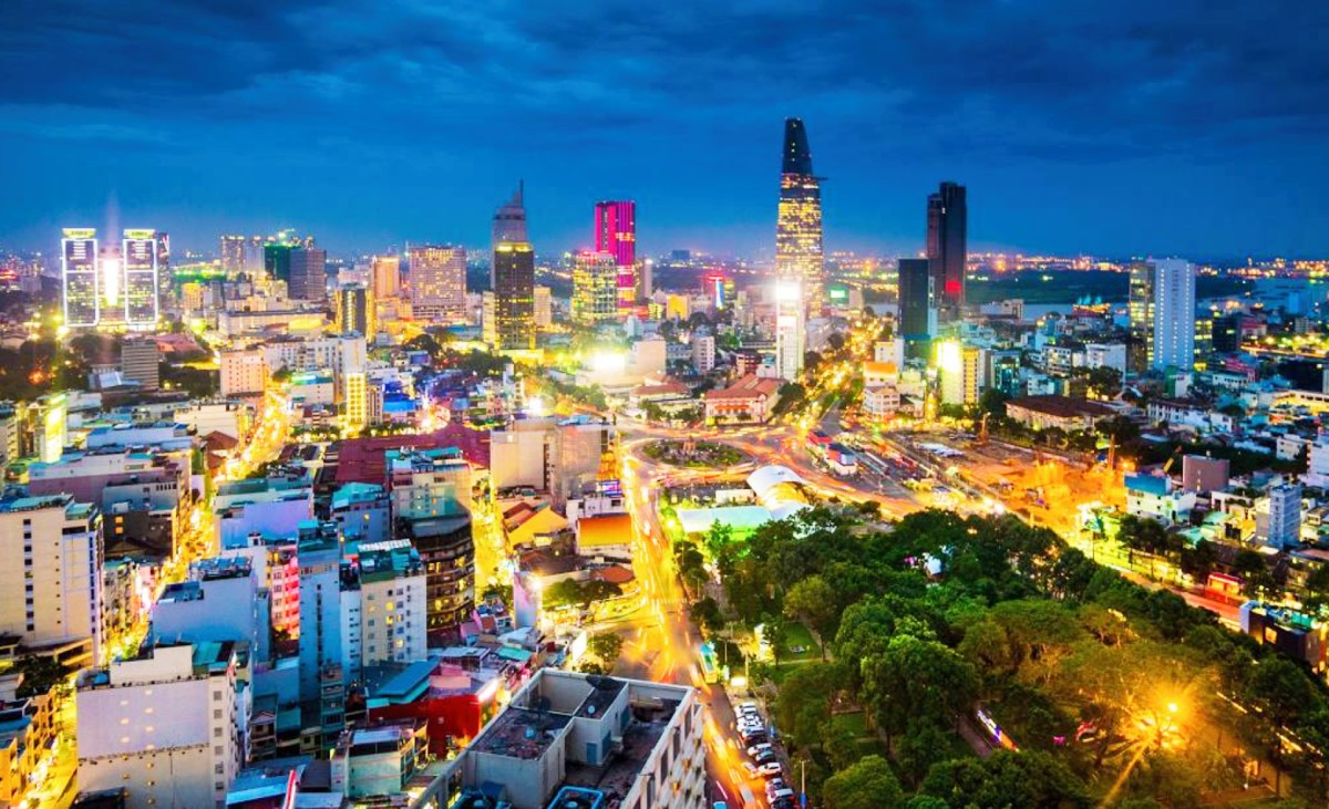 Ciudad de Ho Chi Minh de Noche