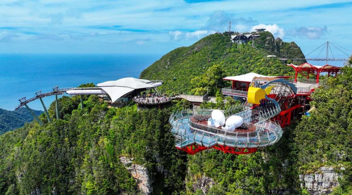 Skywalk mas largo en la isla de Langkawi en Malasia