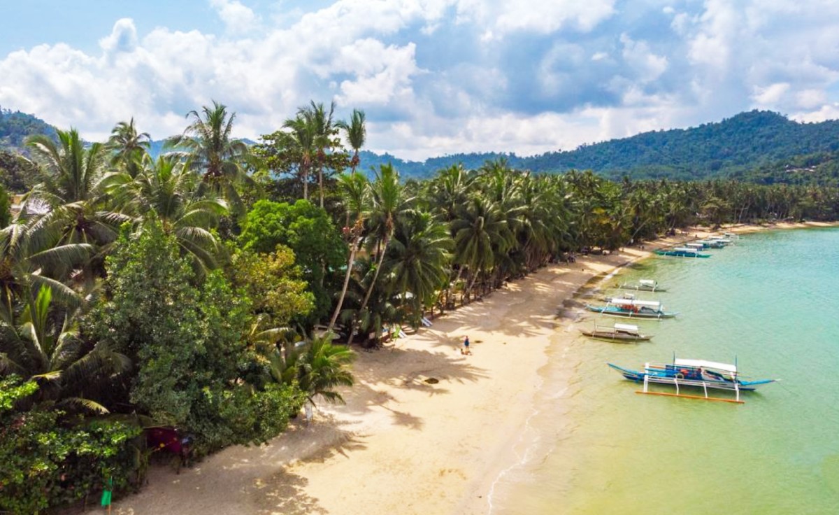 Playas tranquilas de Port Barton Playas tranquilas de Port Barton